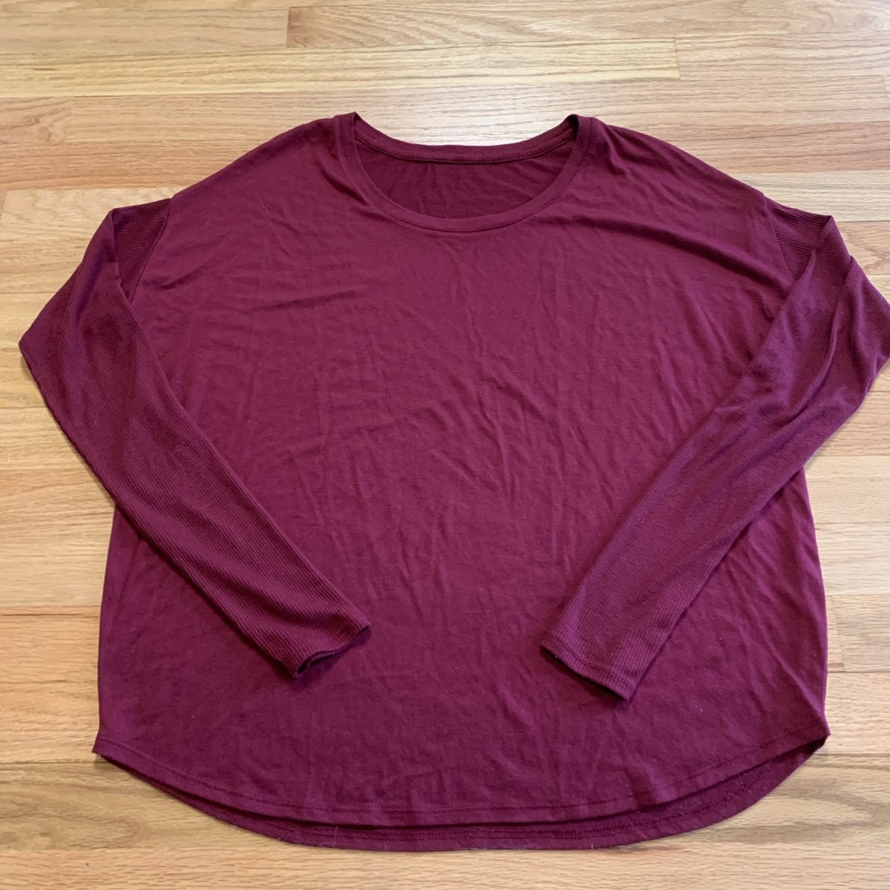 Long sleeved dolman top
